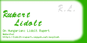 rupert lidolt business card
